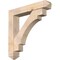 Ekena Millwork Merced Arts and Crafts Smooth Bracket w/ Offset Brace, Douglas Fir, 7 1/2"W x 42"D x 42"H BKT0806X42X42MRC03SDF - alternate 1